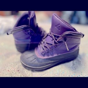 Purple nike boots ACG